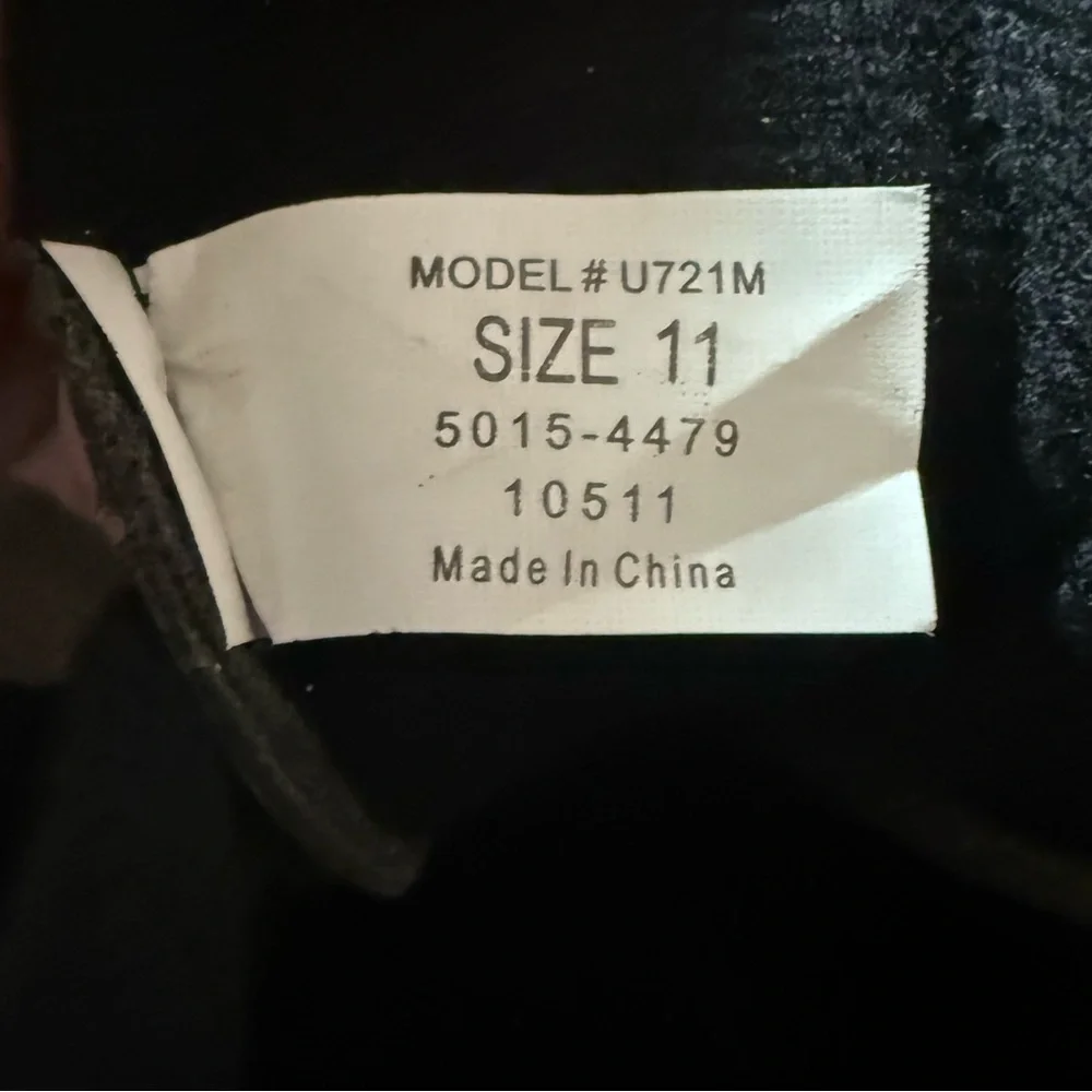 Viper M1 Size 11 Men's Roller Derby Speed Skates Sleek Black 4 Wheel Model U721M - Picture 6 of 6